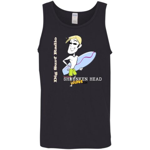 Shrunken Head Lounge Black Cotton Tank Top 5.3 oz.
